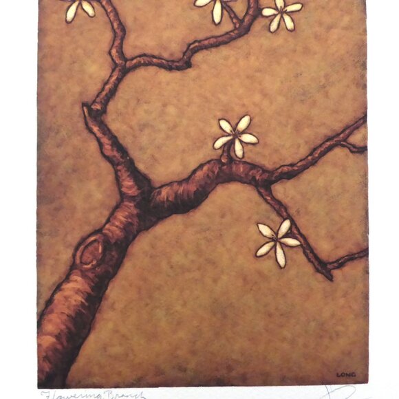 “FLOWERING BRANCHES” 11” x 14” TREE SIGNED FINE ART PRINT BY JAY LONG - Picture 6 of 8